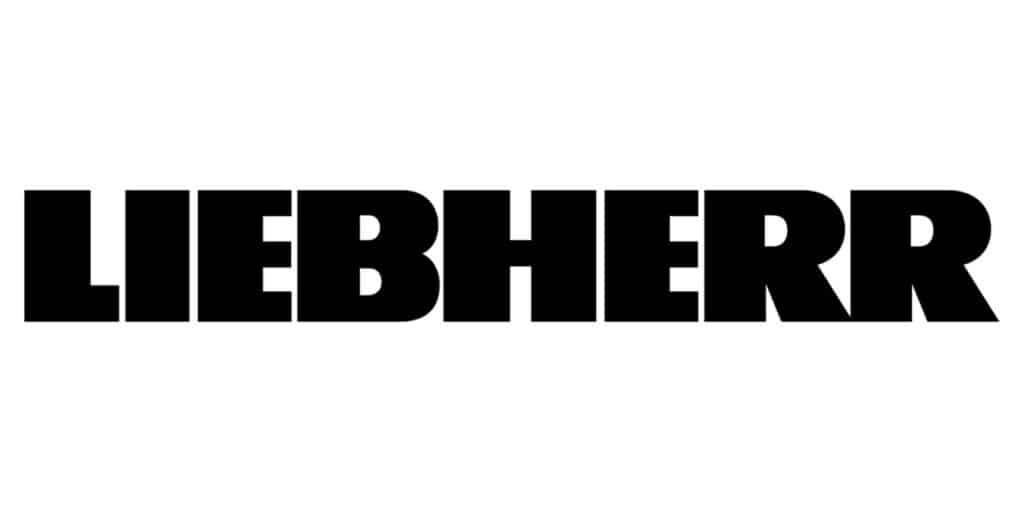 Logo Liebherr Officiel - Design de Marque Noir et Blanc Logo Liebherr en lettres capitales noires épaisses et audacieuses sur fond blanc uni.